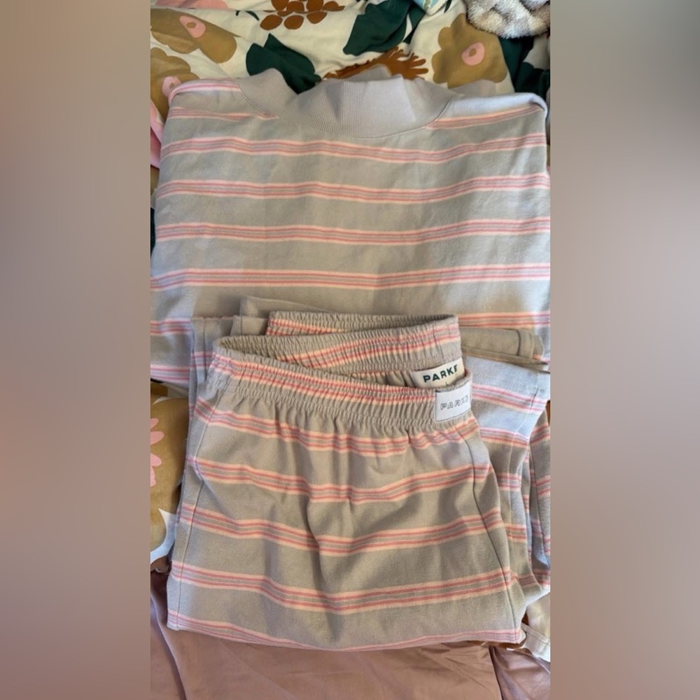 Parke lavender stripe set. Valentines collection. SOLD OUT